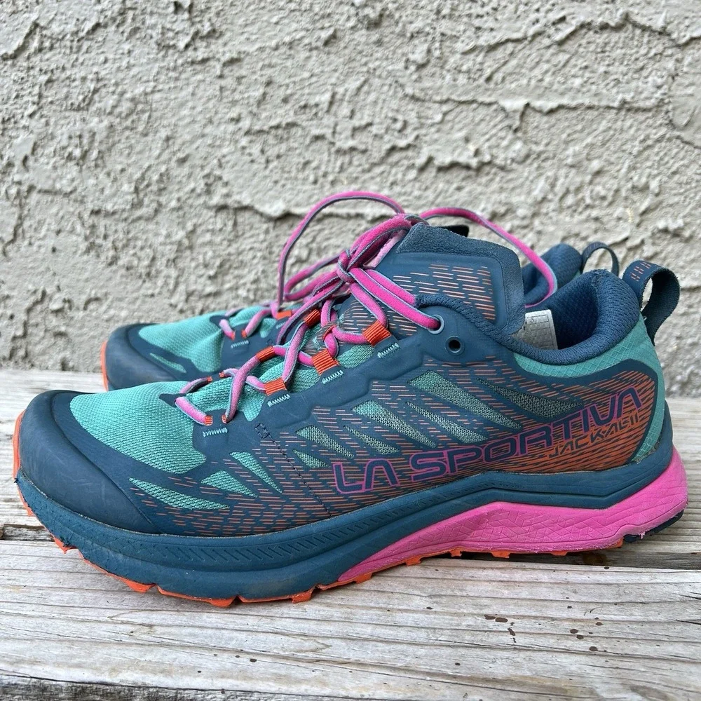 La Sportiva Shoes Women Size 10.5 Jackal II Trail Running Multicolor No Insoles